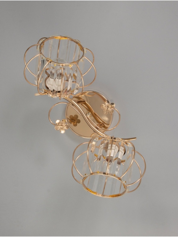 Люстра Люстра "Переливы" 2х40Вт Е27 золото