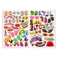 Книга с наклейками, сделай своего чудика &laquo;Каруселькина&raquo;