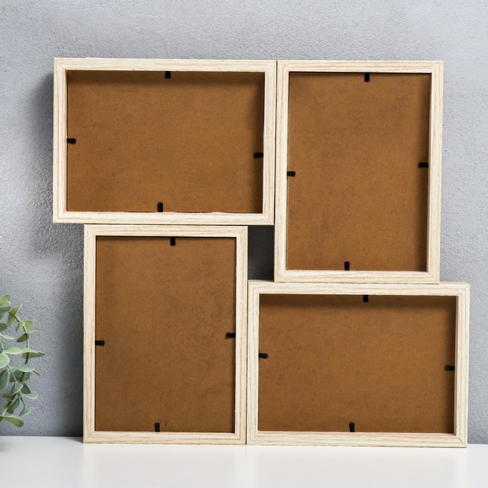 Фоторамка МДФ на 3 фото 13х18 см  Фоторамка МДФ на 3 фото 13х18 см "Шейкер - Улыбка" 36х34х2 см