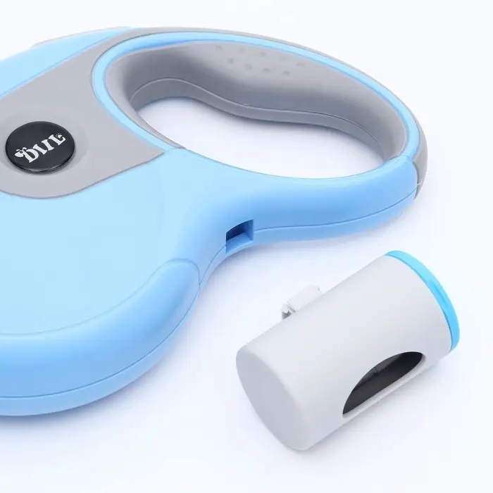 Рулетка DIIL, 8 м, до 50 кг, лента, прорезиненная ручка, голубая, серая