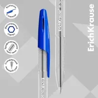 Набор ручек шариковых ErichKrause R-301 Classic Stick, 8 штук, узел 1.0 мм, цвет чернил синий