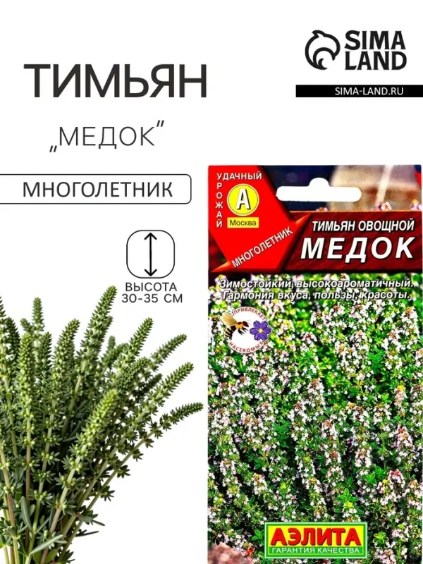 Семена Тимьян овощной &laquo;Медок&raquo;, пряность, 0.2 г, &laquo;АЭЛИТА&raquo;