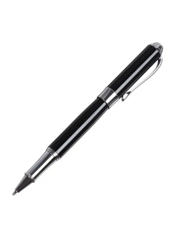 Ручка подарочная Calligrata &laquo;Классика&raquo;, шариковая, в футляре кожзам, корпус чёрный с серебристым