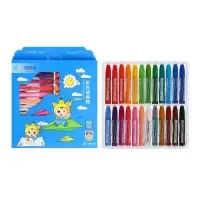 Пастель масляная 24 цвета, в бумажном держателе, в картонной коробке