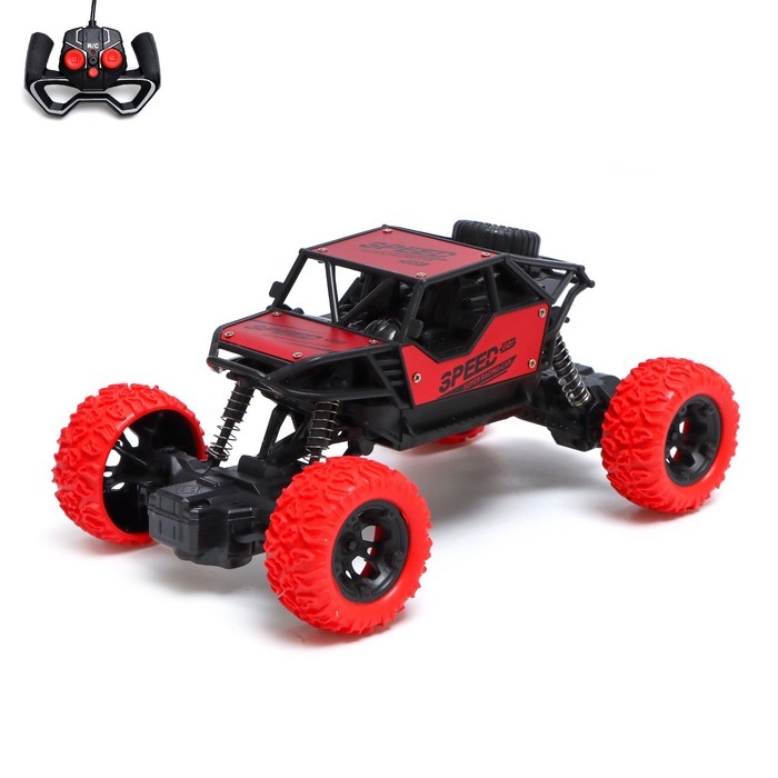 Джип радиоуправляемый «Триал», работает от аккумулятора, цвет красный Джип радиоуправляемый «Триал», работает от аккумулятора, цвет красный