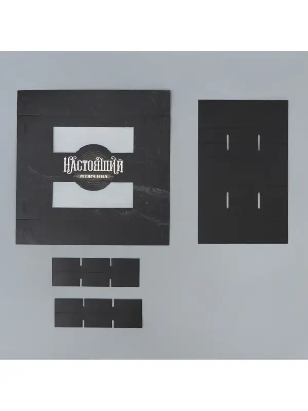 Коробка для конфет, кондитерская упаковка, 9 ячеек, &laquo;Настоящий&raquo;, 14.7&times;14.7&times;3.5 см