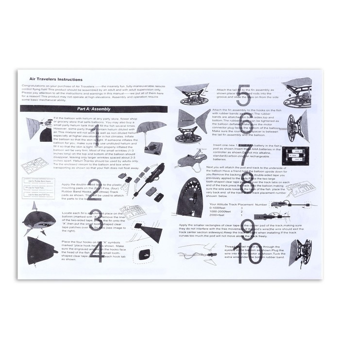 Летающая рыба «Акула», на радиоуправлении (гелий не входит в комплект) Летающая рыба «Акула», на радиоуправлении (гелий не входит в комплект)