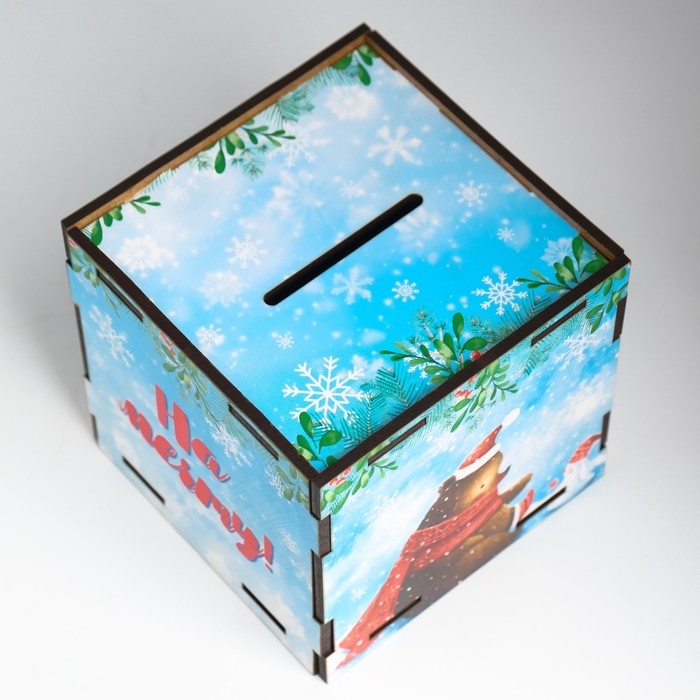 Копилка куб  Копилка куб "Коплю на мечту" 10х10х10 см