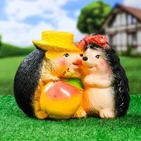 Садовая фигура из гипса &laquo;Ёжики признание в любви&raquo;, 23&times;17&times;22 см