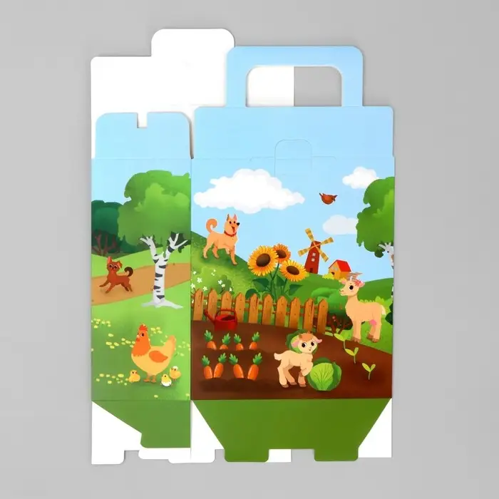 Коробка подарочная складная, упаковка, «Красный трактор», 18 x 15 x 7.5 см Коробка подарочная складная, упаковка, «Красный трактор», 18 x 15 x 7.5 см