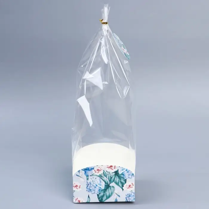 Пакет подарочный с коробкой, упаковка, «Нежность», 12 х 12 х 40 см Пакет подарочный с коробкой, упаковка, «Нежность», 12 х 12 х 40 см