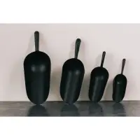 Совок для сыпучих продуктов Alum black, 370 мл, 21.5 см, алюминий, чёрный
