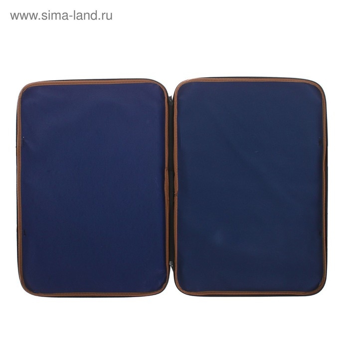 Папка для чертежей и рисунков А3, 470 х 350 х 20 мм, с ручками, текстильная, Calligrata Стандарт, Синяя, плотность 600D Папка для чертежей и рисунков А3, 470 х 350 х 20 мм, с ручками, текстильная, Calligrata Стандарт, Синяя, плотность 600D