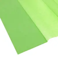 Бумага крепированная 50 х 200 см, в рулоне, 32 г/м2, светло-зелёная
