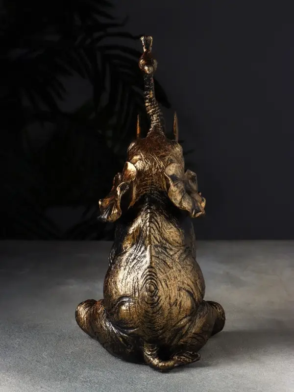Фигурка полистоун &laquo;Слон с птичкой&raquo;, 28&times;14&times;14 см