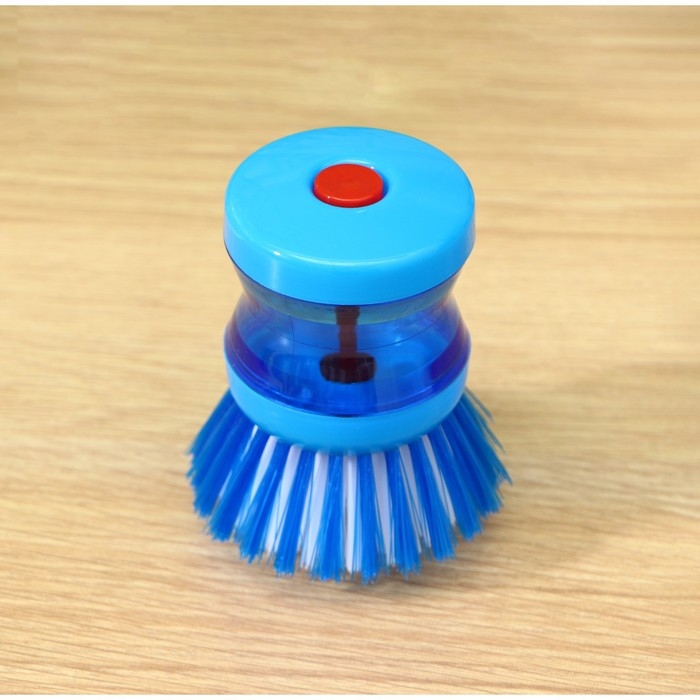 Щётка с дозатором для моющего средства Доляна, цвет синий Щётка с дозатором для моющего средства Доляна, цвет синий