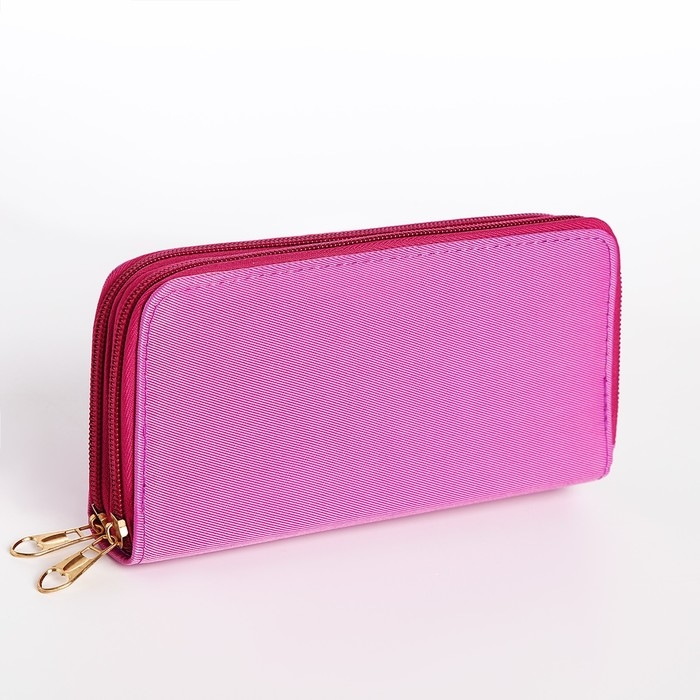 Кошелёк женский на молниях, цвет сиреневый Кошелёк женский на молниях, цвет сиреневый