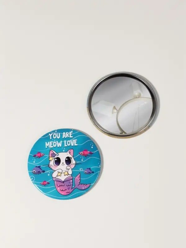 Зеркало карманное «Которусалка», d=7 см, разноцветное Зеркало карманное «Которусалка», d=7 см, разноцветное