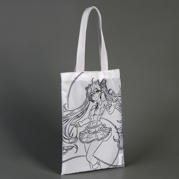 Сумка-шопер, раскраска «Девочка с микрофоном», 32 х 23 см Сумка-шопер, раскраска «Девочка с микрофоном», 32 х 23 см