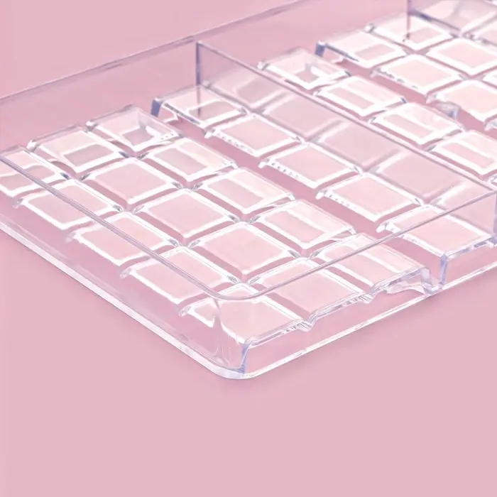 Форма для шоколада KONFINETTA &laquo;Плитка&raquo;, 27&times;13.5&times;2.5 см, 4 ячейки, пластик, прозрачная