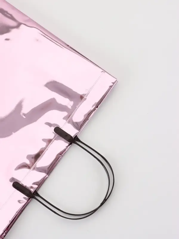 Пакет подарочный ПВХ, голография, розовый, пластиковая ручка, 32×28×11 см Пакет подарочный ПВХ, голография, розовый, пластиковая ручка, 32×28×11 см