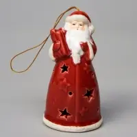 Светодиодная подвеска &laquo;Дед Мороз&raquo;, 9.6&times;5.1&times;5.1 см, 1 LED, от батареек LR44&times;3, свечение тёплое белое