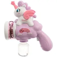 Генератор мыльных пузырей "Единорог на облачке", световые эффекты, работает от батареек