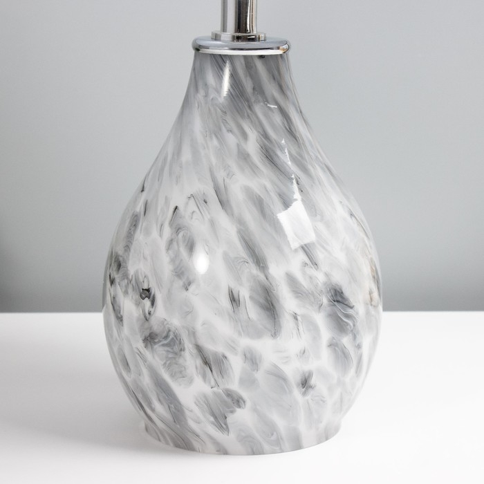 Настольная лампа Настольная лампа "Фьюжн" E14 40Вт серый 25х25х39 см RISALUX