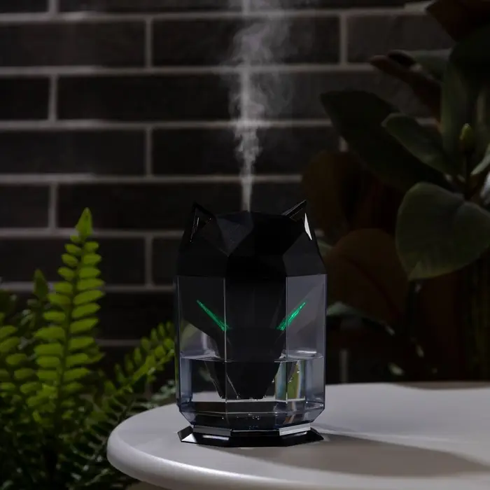 Увлажнитель воздуха Luazon HM-12 &laquo;Волк&raquo;, ультразвуковой, 650 мл, 2 Вт, погружной, USB, чёрный