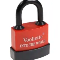 Замок навесной, 55 мм, медный цилиндр, влагозащищенный, короткая дужка, 3 ключа МИКС