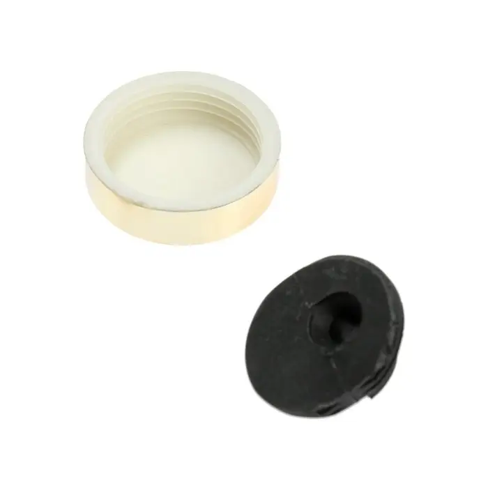 Зеркалодержатель ТУНДРА, d=25 мм, без сверления, цвет золото, пластик, 4 шт.