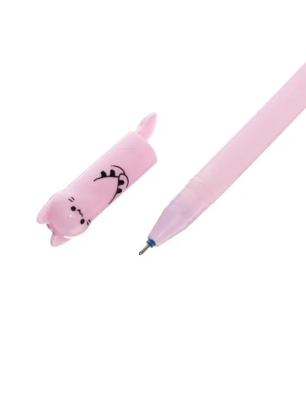 Стираемая ручка, гелевая, синий стержень, узел 0.35 мм, МИКС