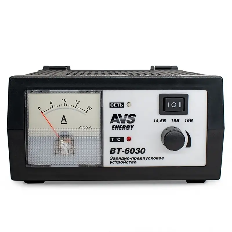 Зарядное устройство для автомобильного аккумулятора AVS BT-6030 (20A) 12V