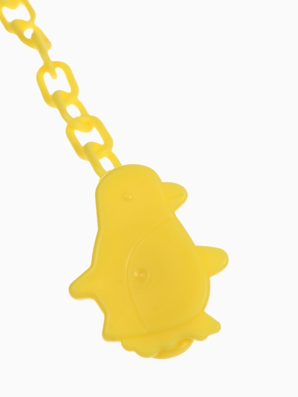 Пустышка классическая, с держателем, +0мес., цвет зеленый/желтый Пустышка классическая, с держателем, +0мес., цвет зеленый/желтый