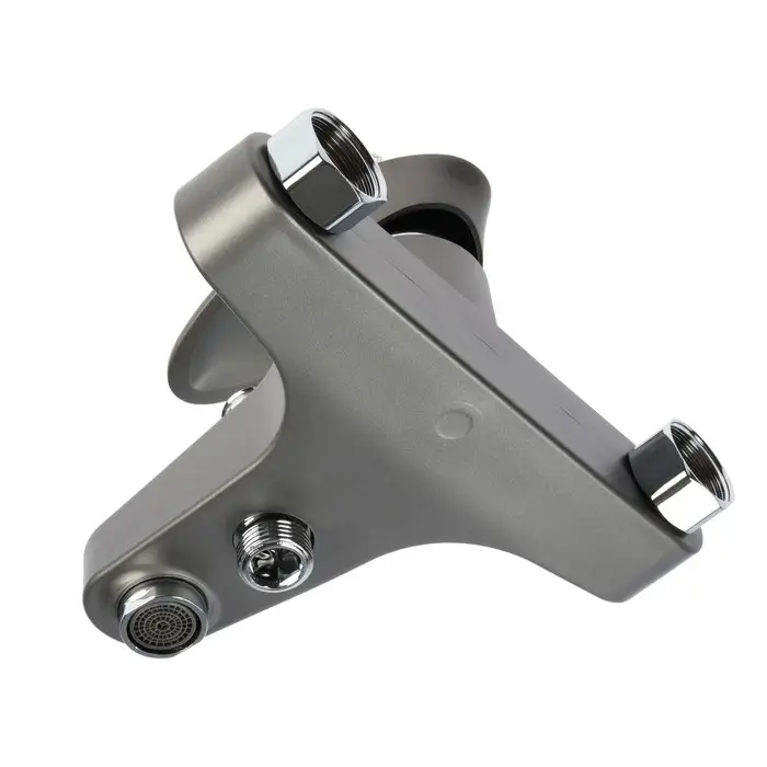 Смеситель для ванны ZEIN Z3675, однорычажный, без душевого набора, графит