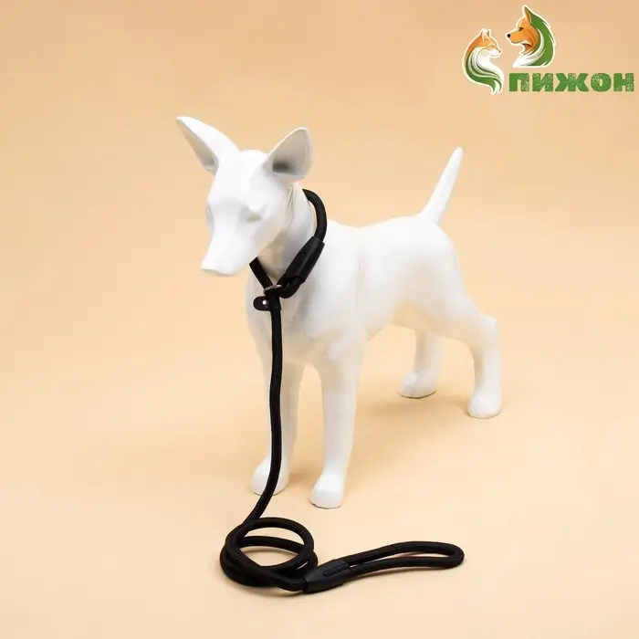 Ринговка для собак, 130&times;1 см, чёрная