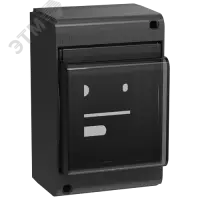 UNION Mini Корпус пластик. КМПн-4 IP30 черный IEK