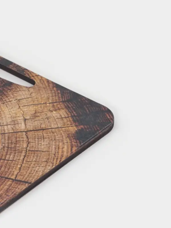 Доска разделочная с ручками Дарим Красиво &laquo;Спил&raquo;, 36&times;28 см, дерево, коричневая