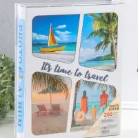 Фотоальбом на 200 фото 13х18 см "Семейный отдых на пляже" в коробке 5,5х23,5х29,5 см