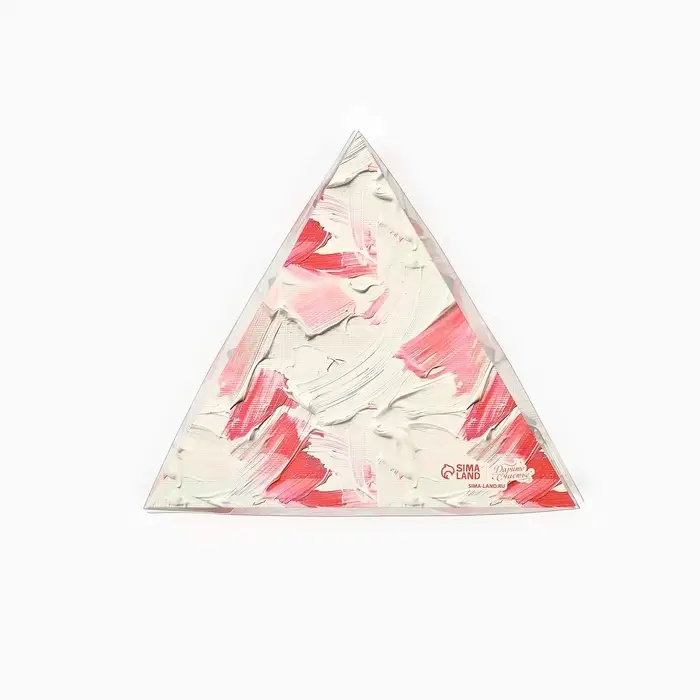 Коробка для кондитерских изделий с пластиковой крышкой «Розовые цветы», 18 х 3 см