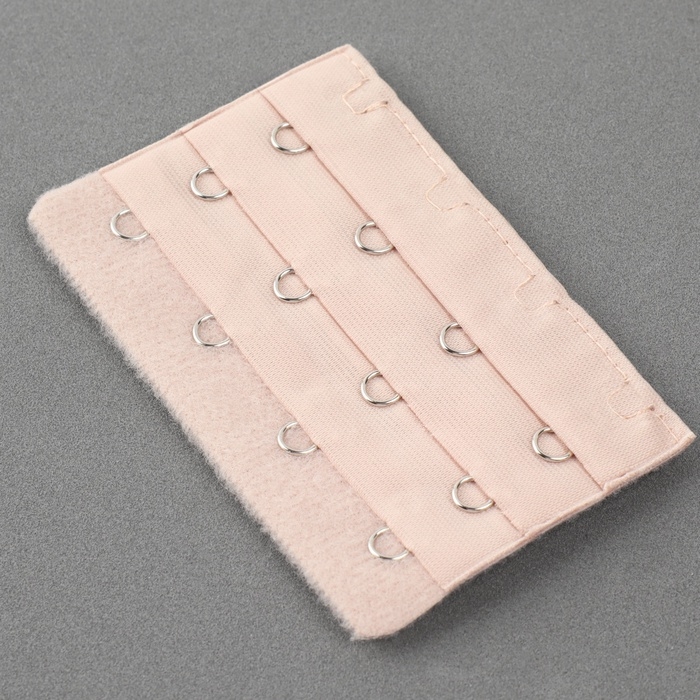 Застёжка-удлинитель для бюстгальтера, 3 ряда 4 крючка, 5 × 7,5 см, 3 шт, цвет белый/бежевый/чёрный Застёжка-удлинитель для бюстгальтера, 3 ряда 4 крючка, 5 × 7,5 см, 3 шт, цвет белый/бежевый/чёрный