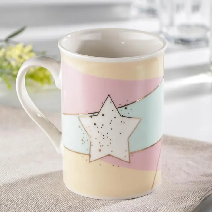 Кружка фарфоровая Доляна «Звезда», 300 мл Кружка фарфоровая Доляна «Звезда», 300 мл