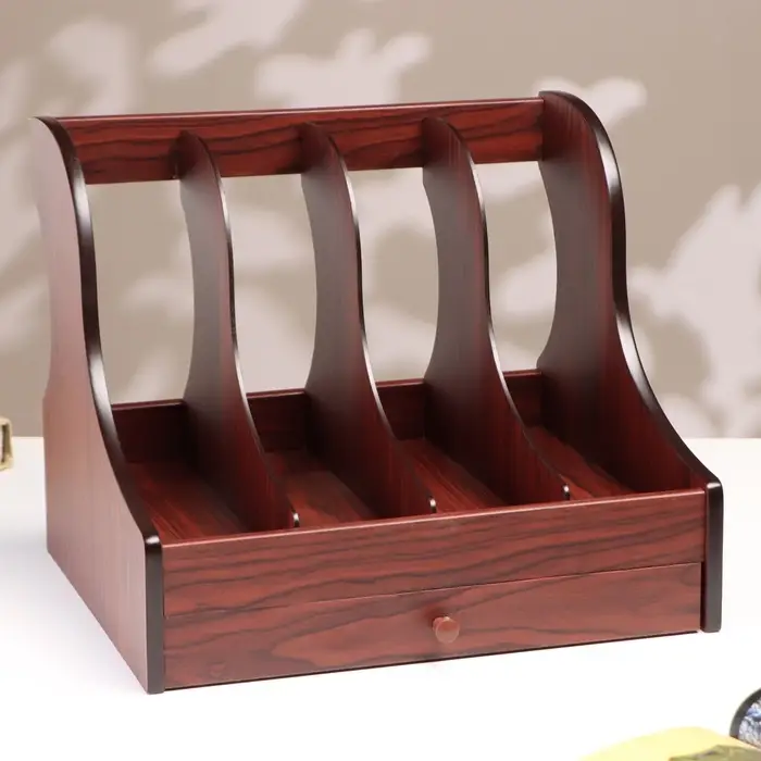 Органайзер для бумаги вертикальный, 4 секции, 32&times;27&times;31 см