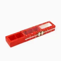 Коробка под 5 конфет с ячейками «Счастья и радости» 21 х 3.3 х 5.8 см