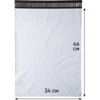 Курьер-пакет без печати, без кармана,340x460+40, 50 мкм (100 шт/уп)