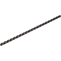 Пружины для переплета пластиковые 21 кольцо, 8 мм, (черные), 100 шт./уп