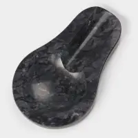 Подставка под ложку Magistro Marble, мрамор, 16.5&times;10&times;1.8 см, чёрная