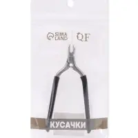 Кусачки педикюрные &laquo;Премиум&raquo;, скрытая пружина, 11.5 см, длина лезвия-6 мм, чёрные, серебристые
