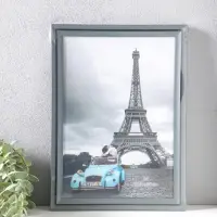 Фоторамка пластик формат А4 см "Остин" серый графит 33,5х24,5х1,5 см