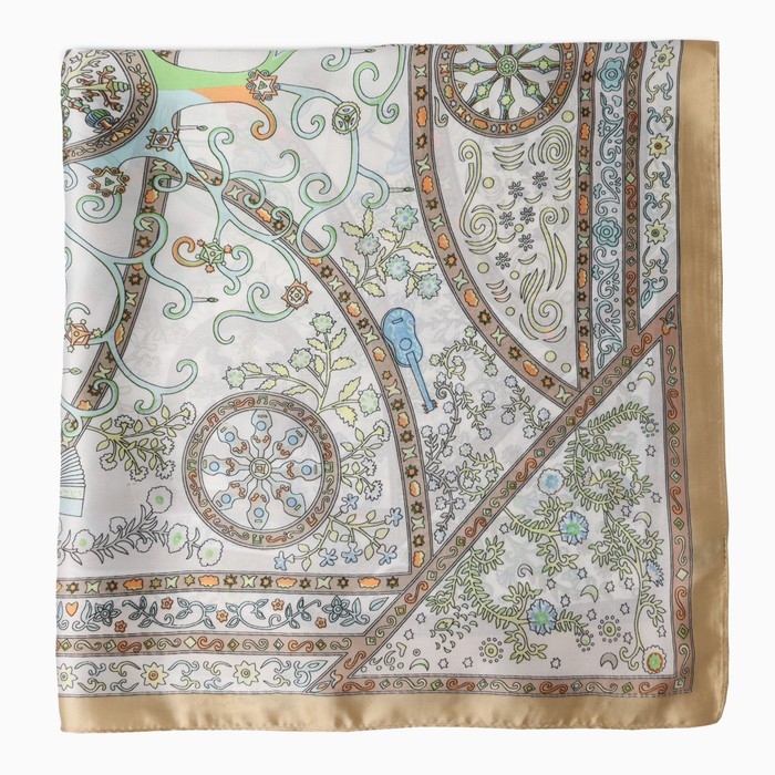 Платок женский MINAKU р-р 70*70 см, цв. нежно-зеленый Платок женский MINAKU р-р 70*70 см, цв. нежно-зеленый